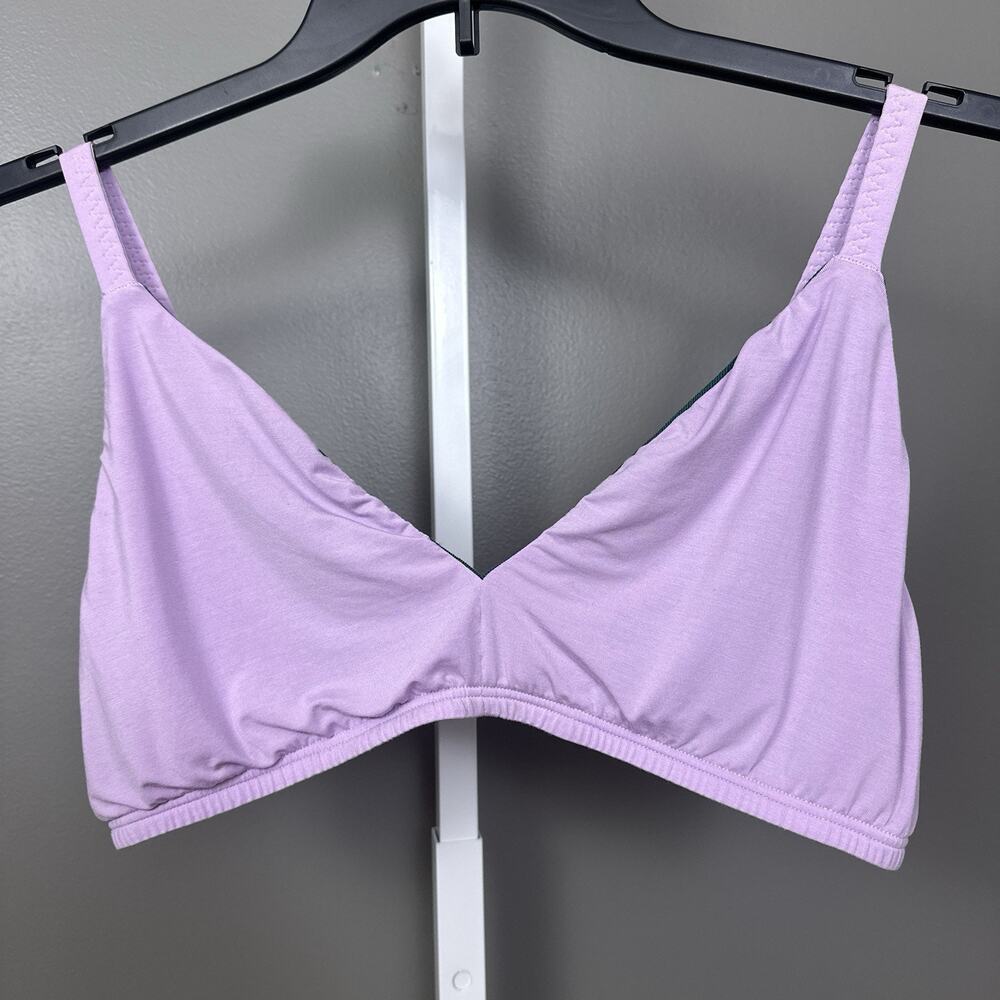 Huha Mineral Triangle Bra 3XL Lilac Purple Tencel Modal Bralette Wireless